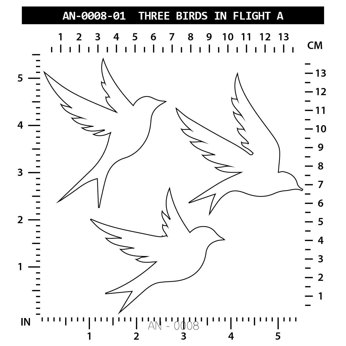 Three Birds in Flight A