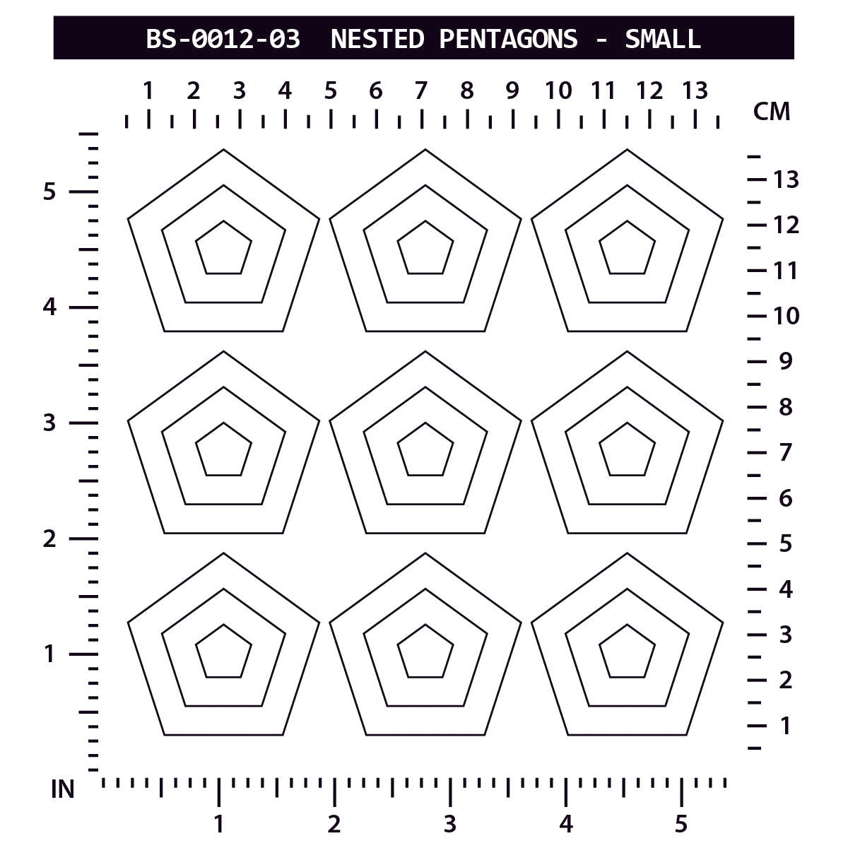 Nested Pentagons - Small