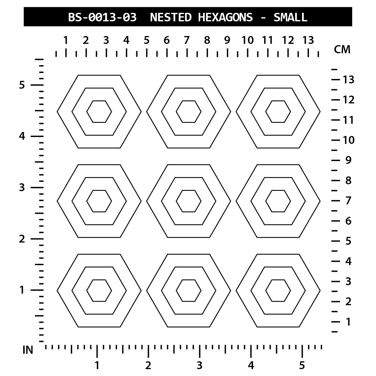 Nested Hexagons - Small