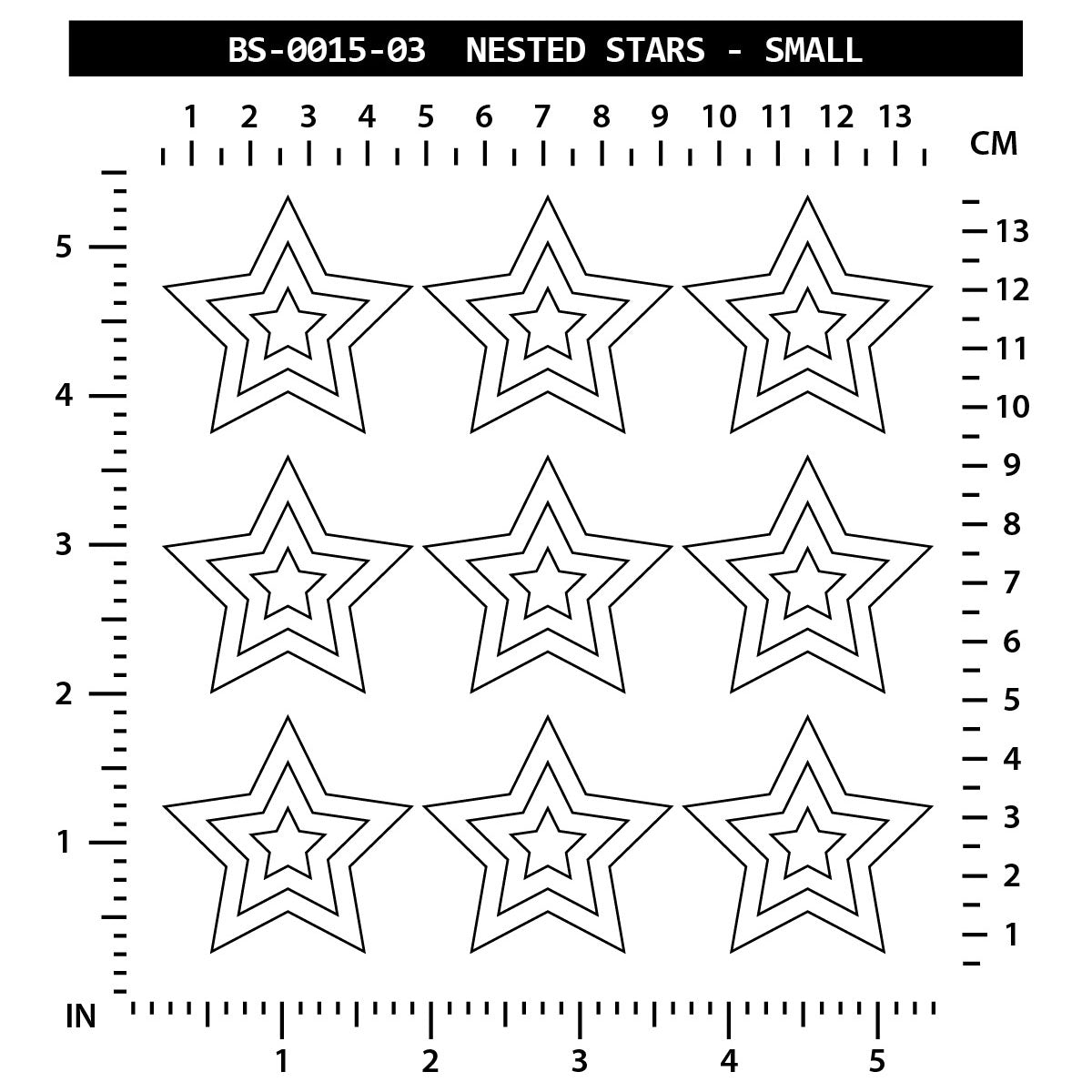 Nested Stars A - Small