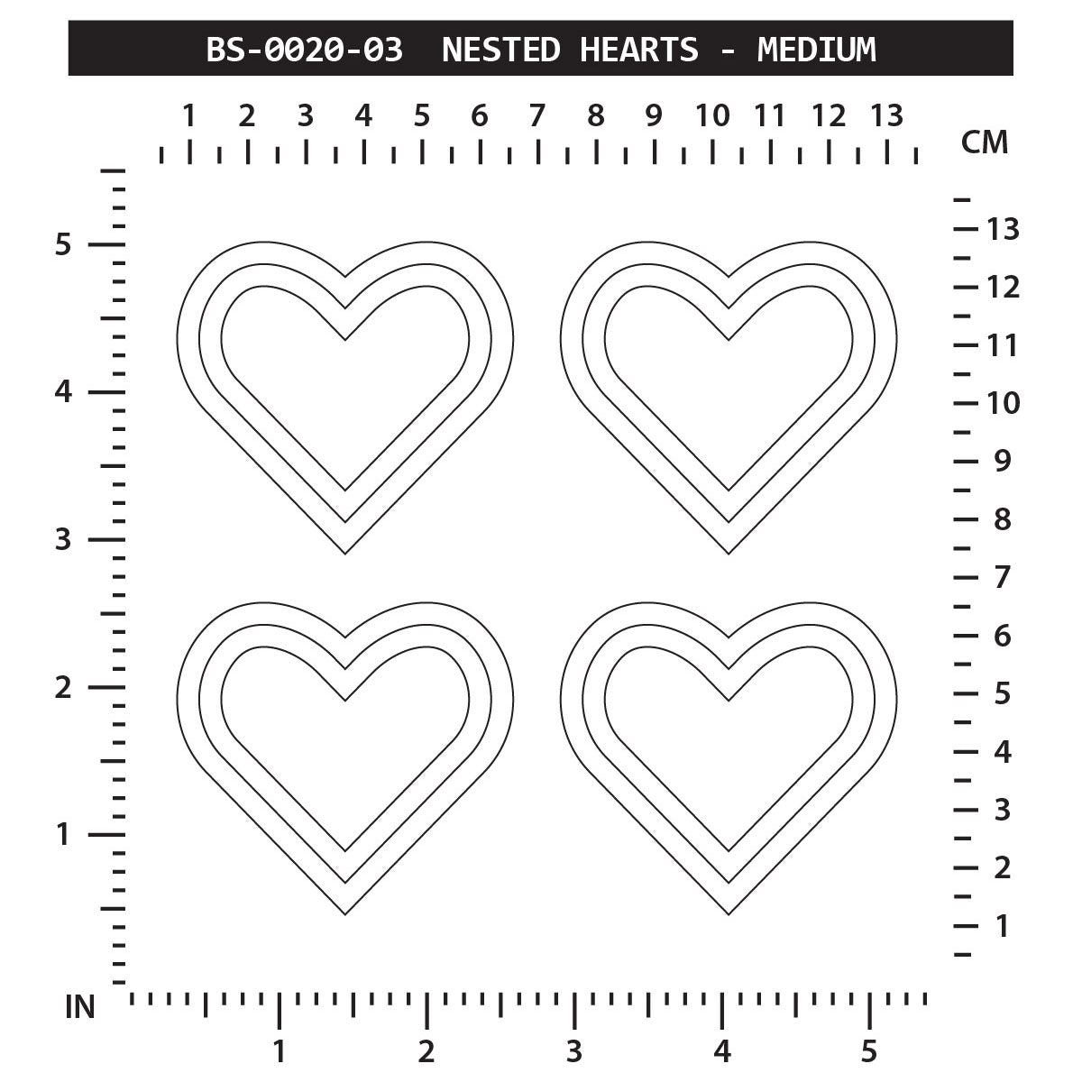 Nested Hearts - Medium