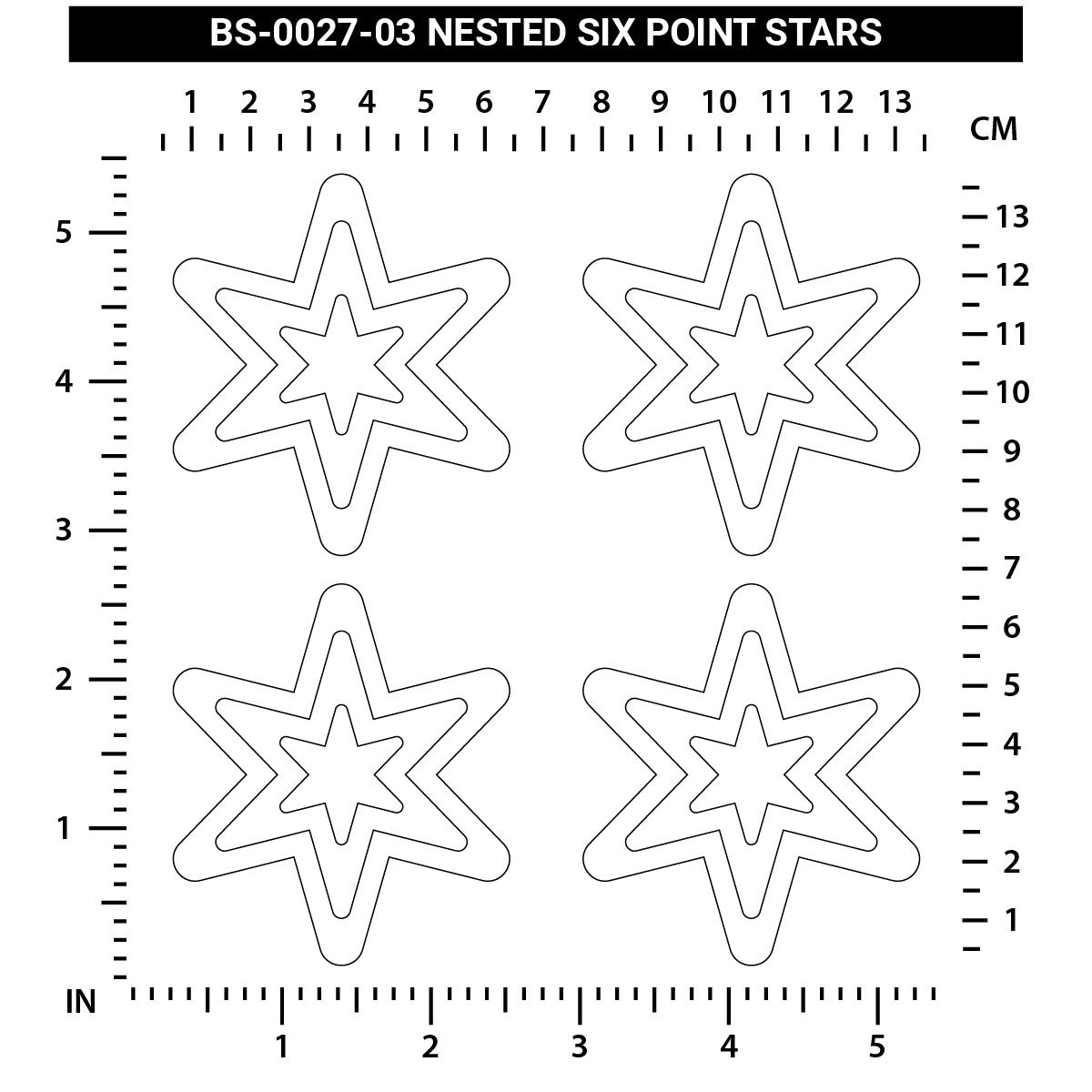 Nested Six Pointed Stars