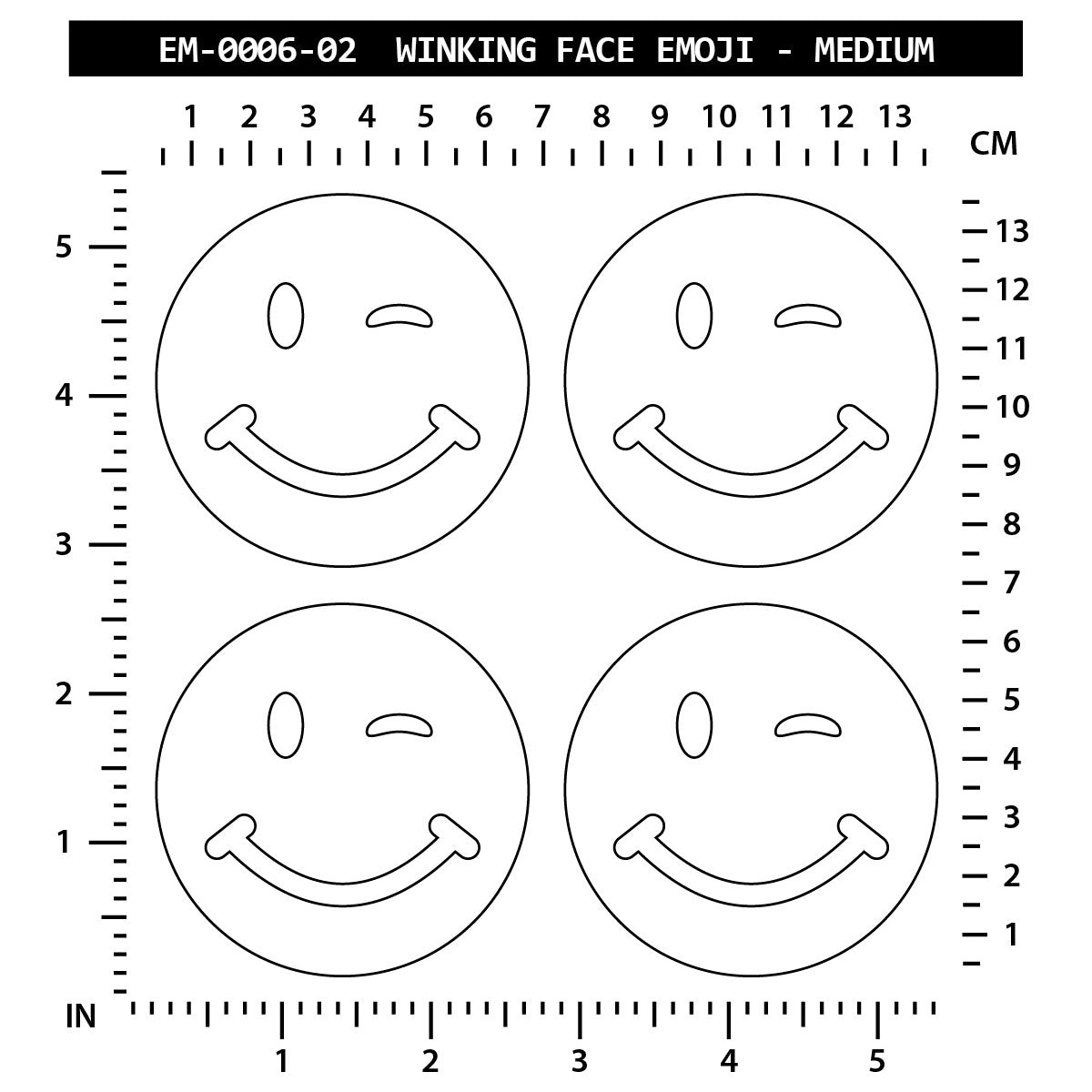 Winking Face Emoji - Medium