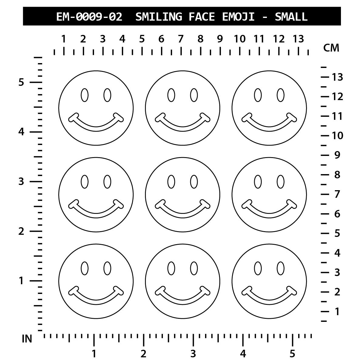 Smiling Face Emoji - Small