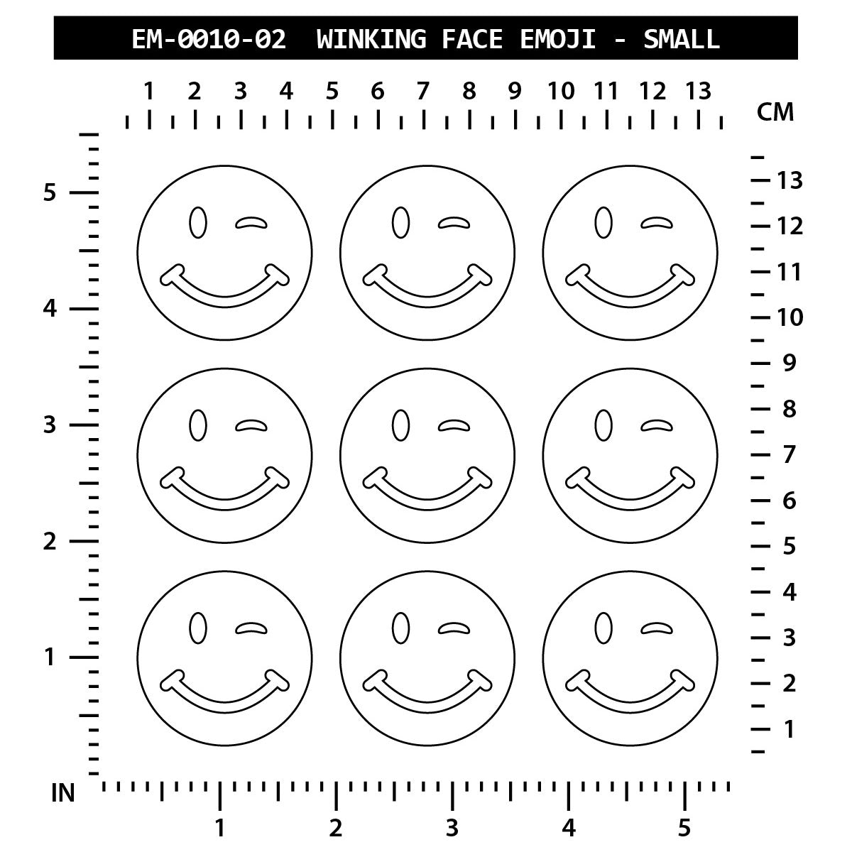 Winking Face Emoji - Small
