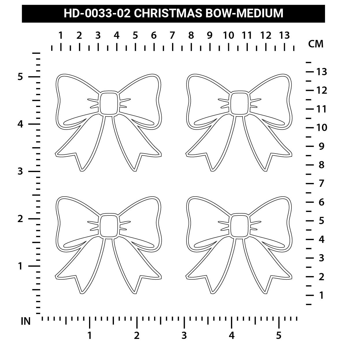Christmas Bow - Medium