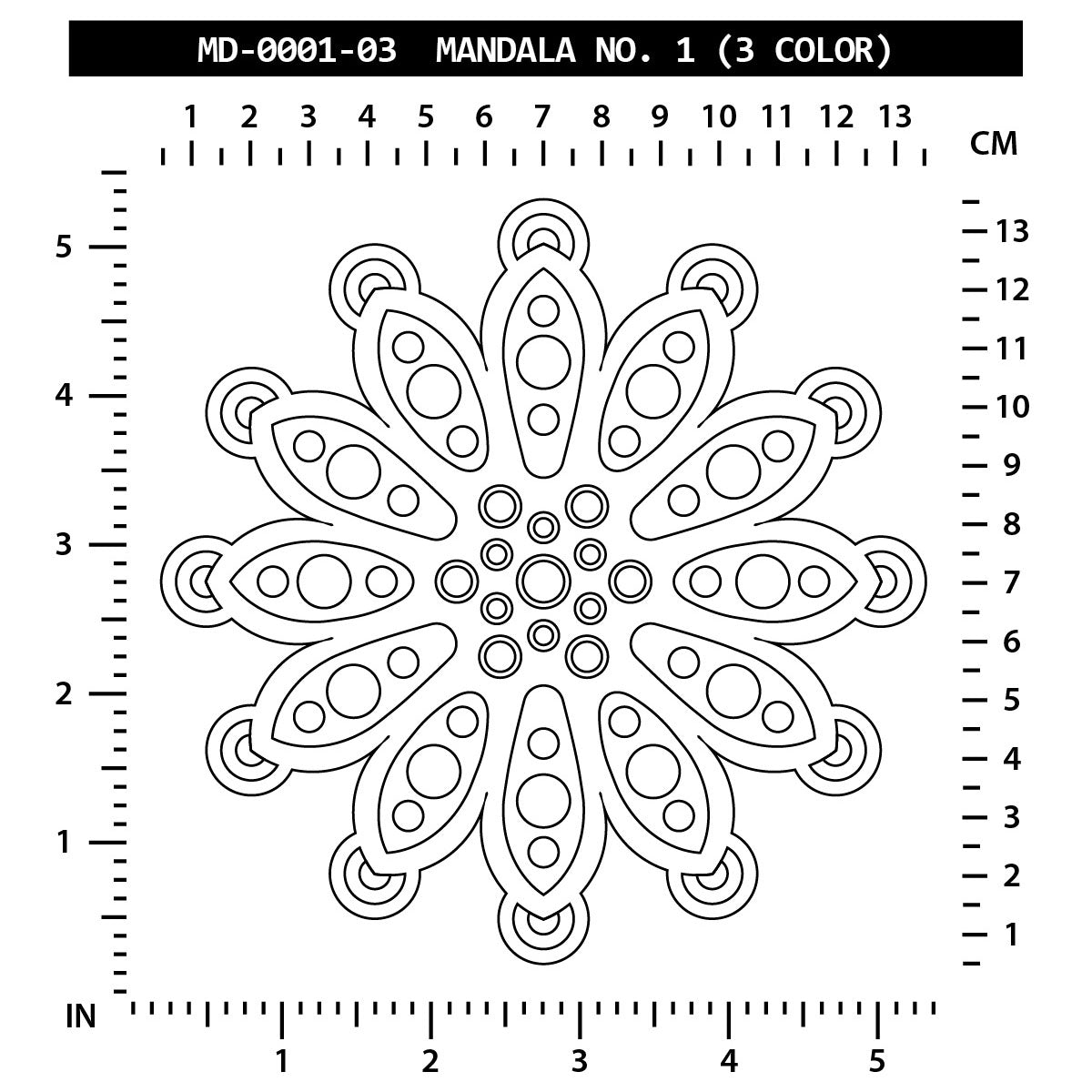 Mandala No. 1 (3 Color)