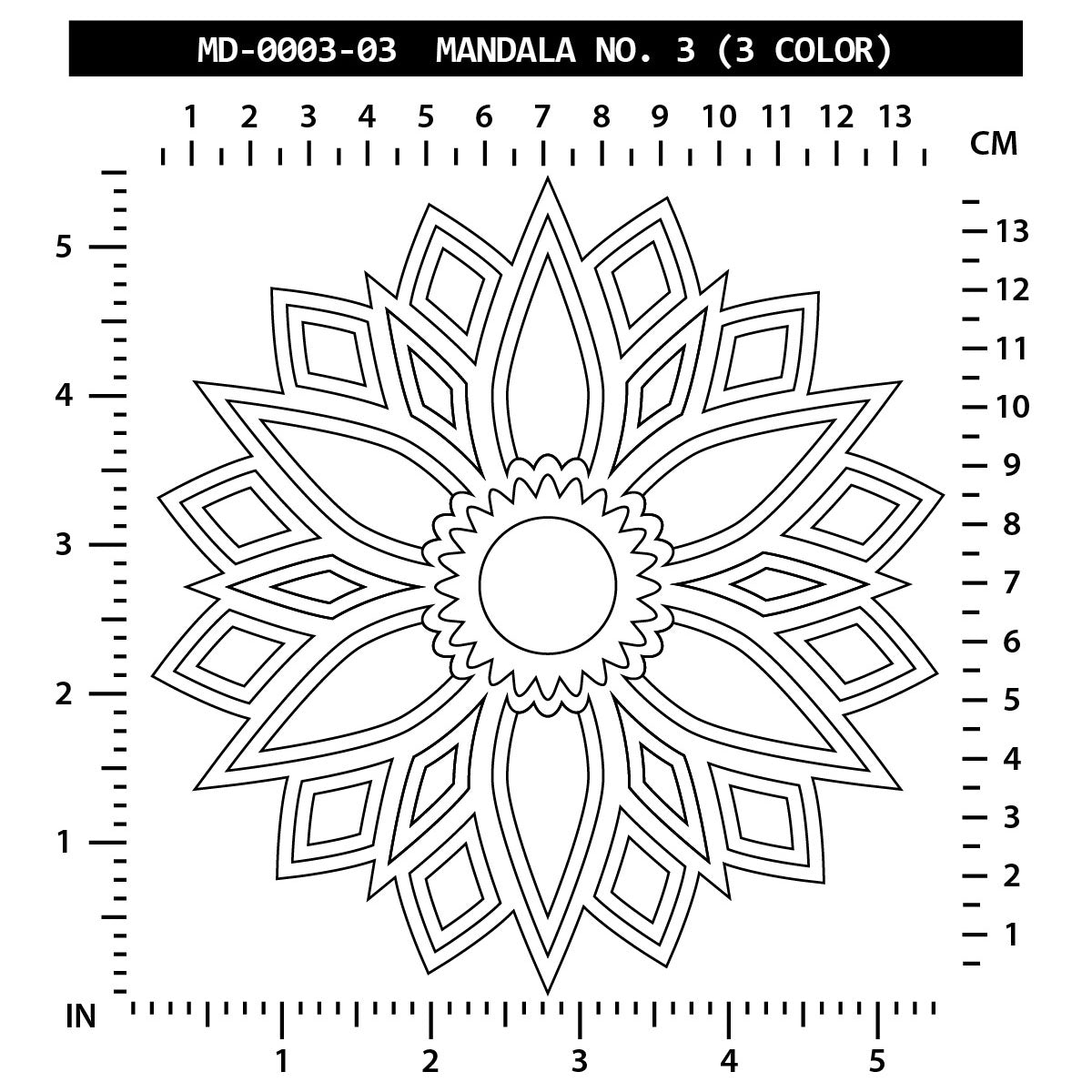 Mandala No. 3 (3 Color)