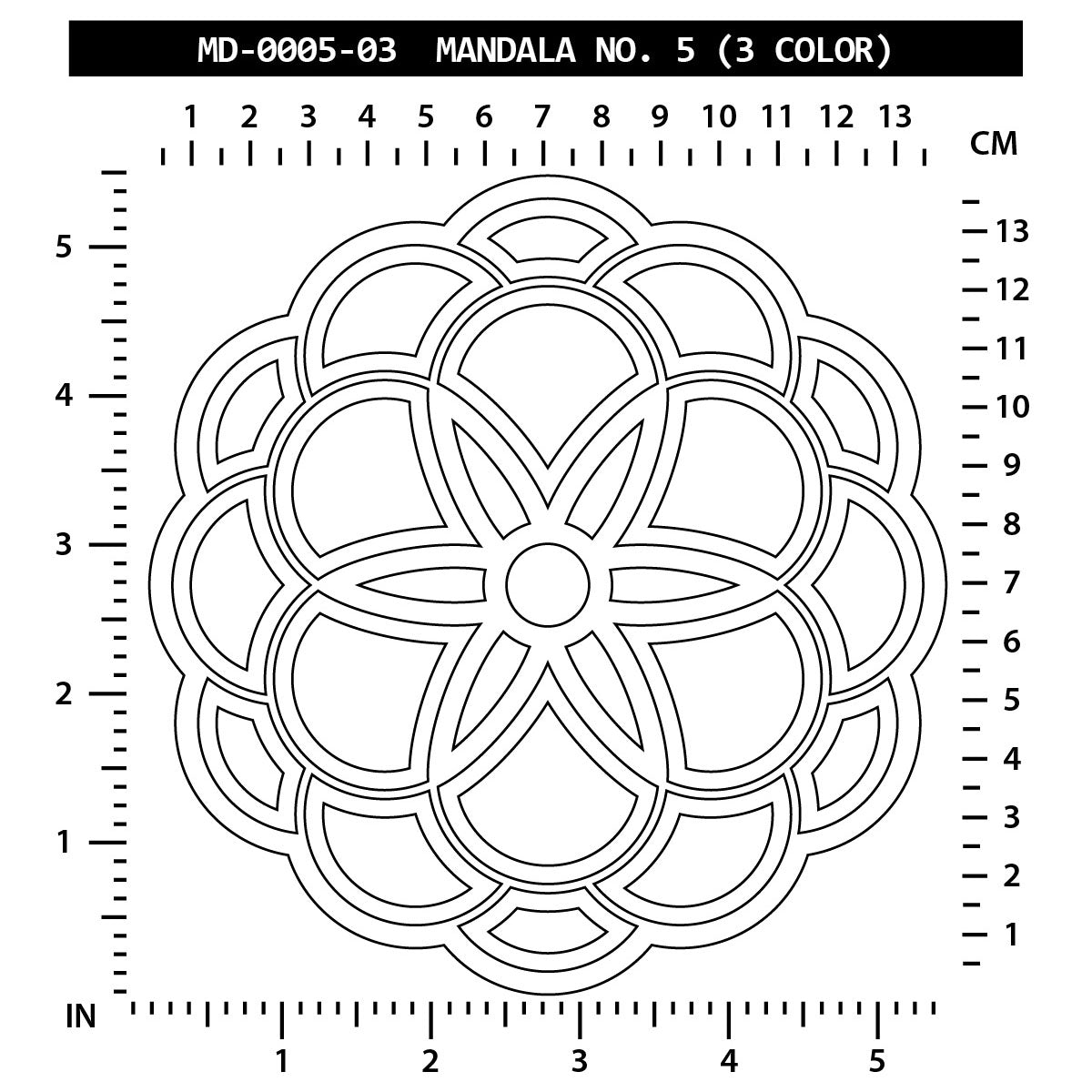 Mandala No. 5 (3 Color)
