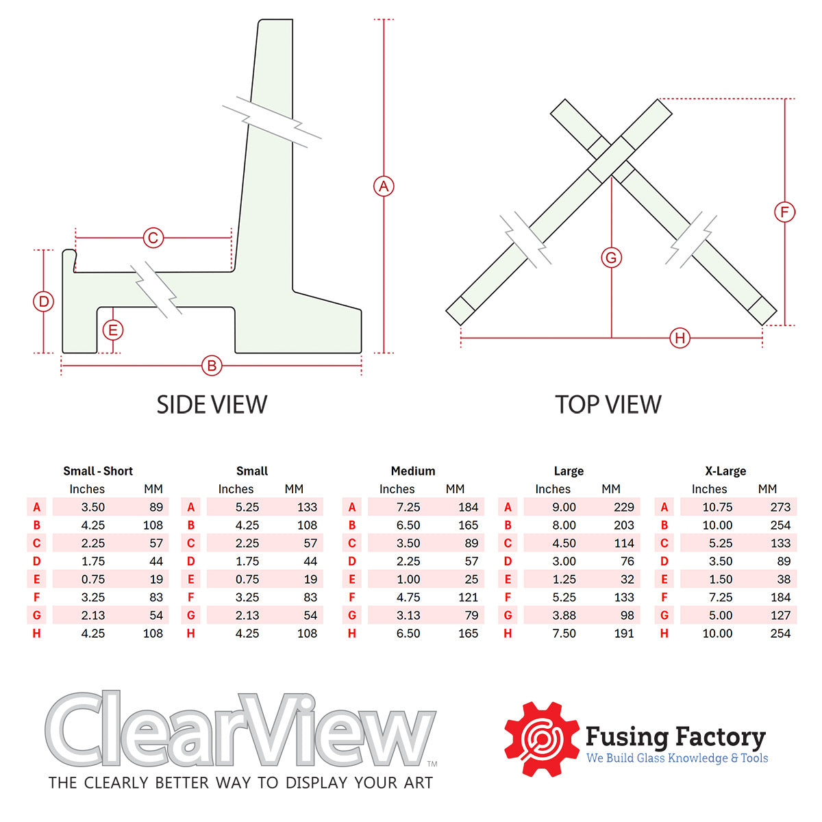 Display Stands - Five Stand Set