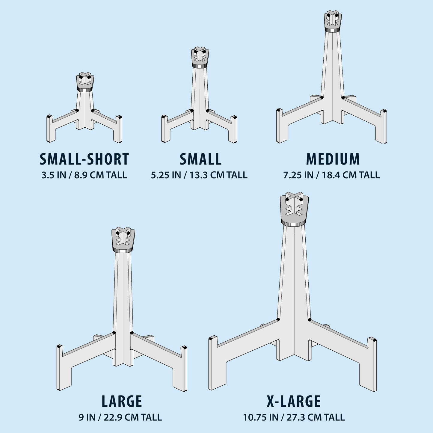 Display Stands - Five Stand Set