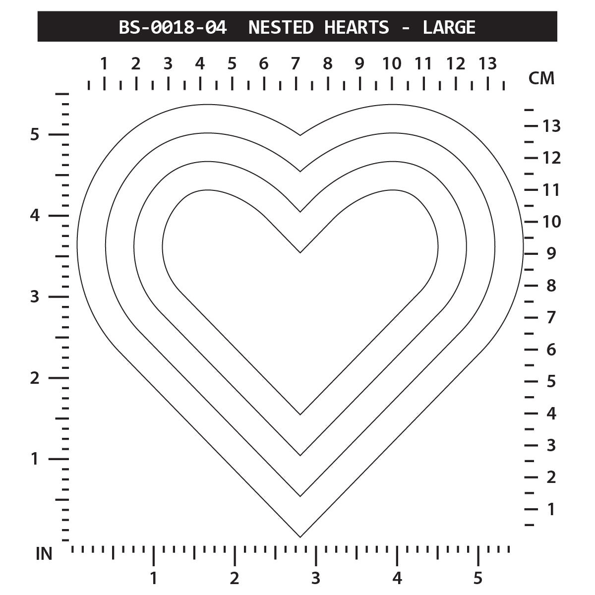 Nested Hearts - Large