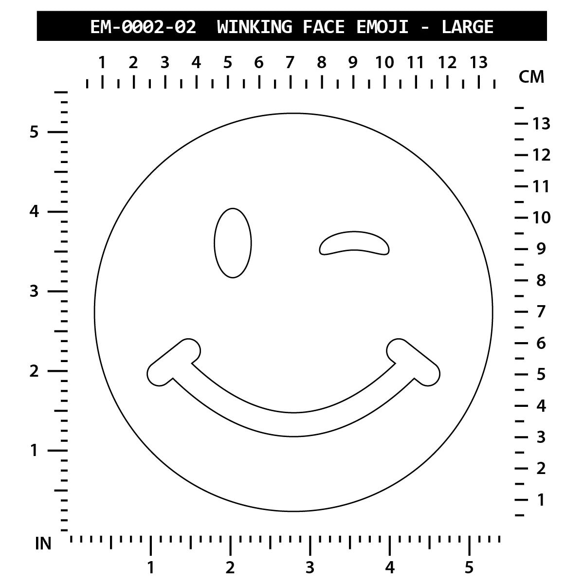 Winking Face Emoji - Large