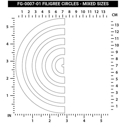 Filigree Circles - Mixed Sizes