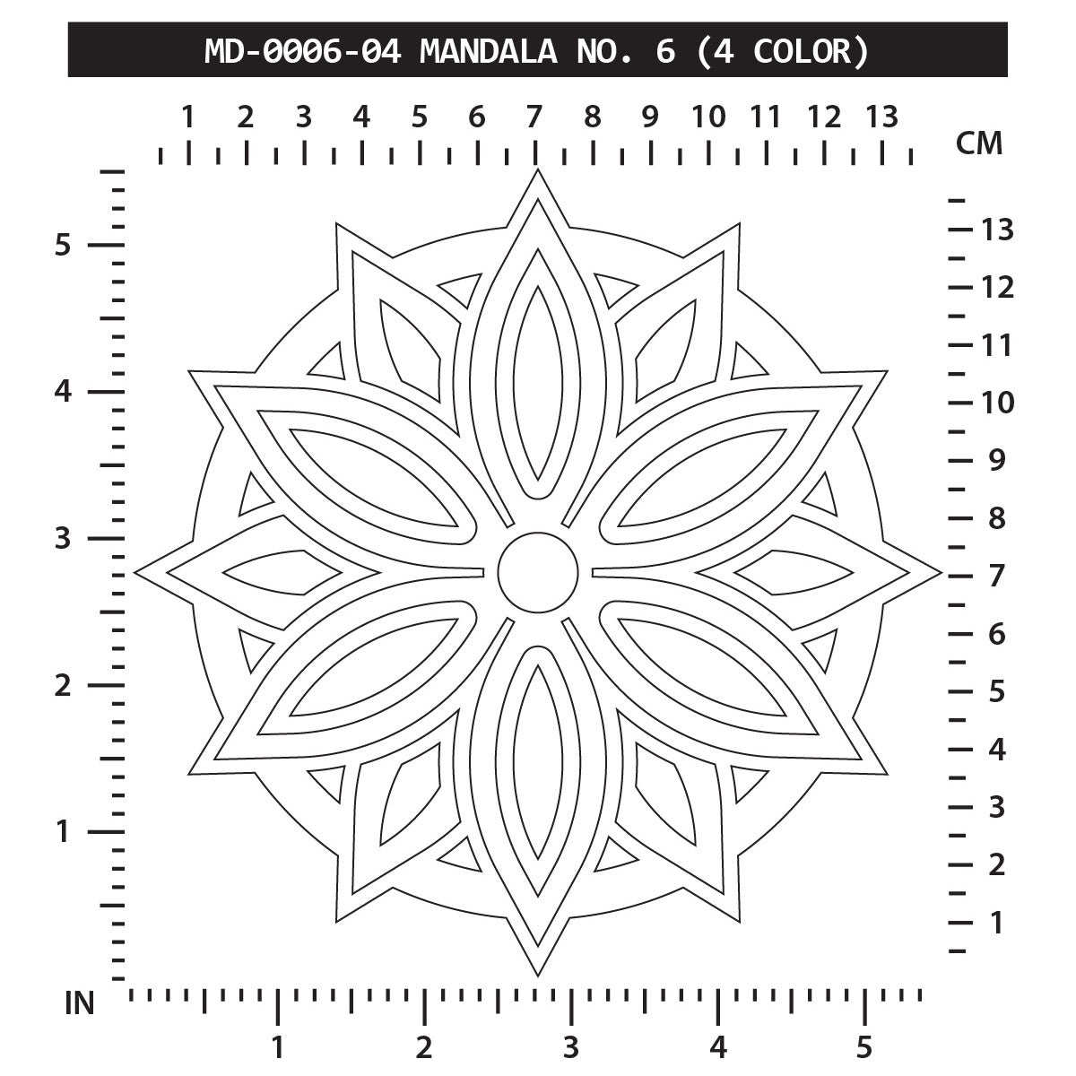 Mandala No. 6 (4 Color)