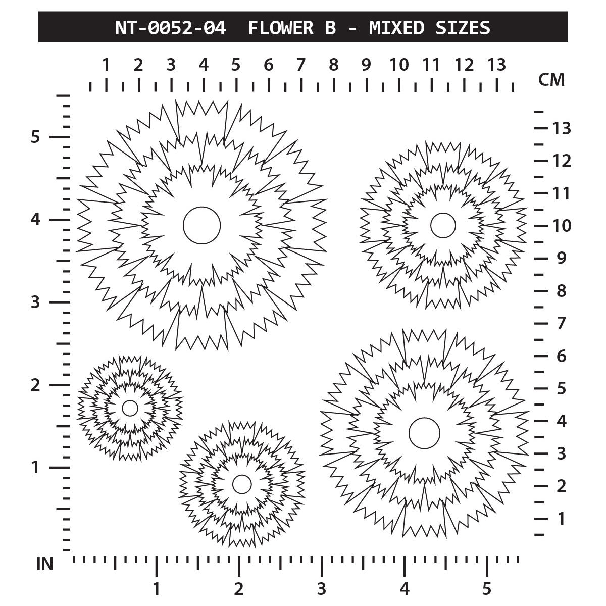 Flower B - Mixed Sizes