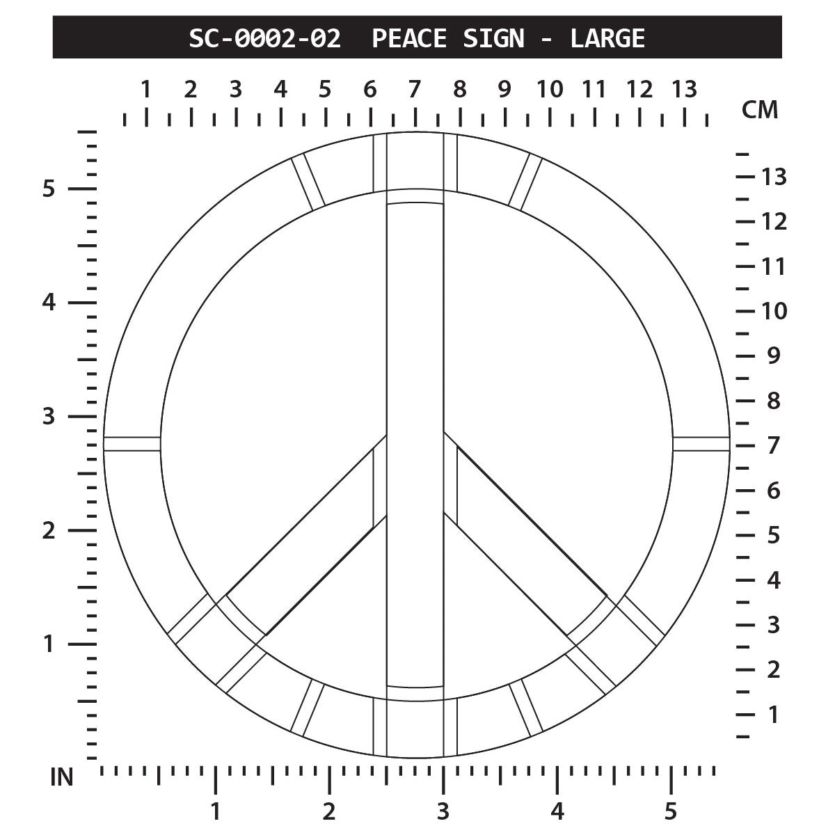 Peace Symbol - Large