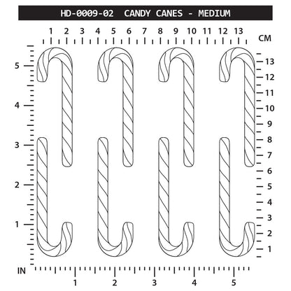 Candy Cane Ruler Candy Canes - Medium – Fusing Factory