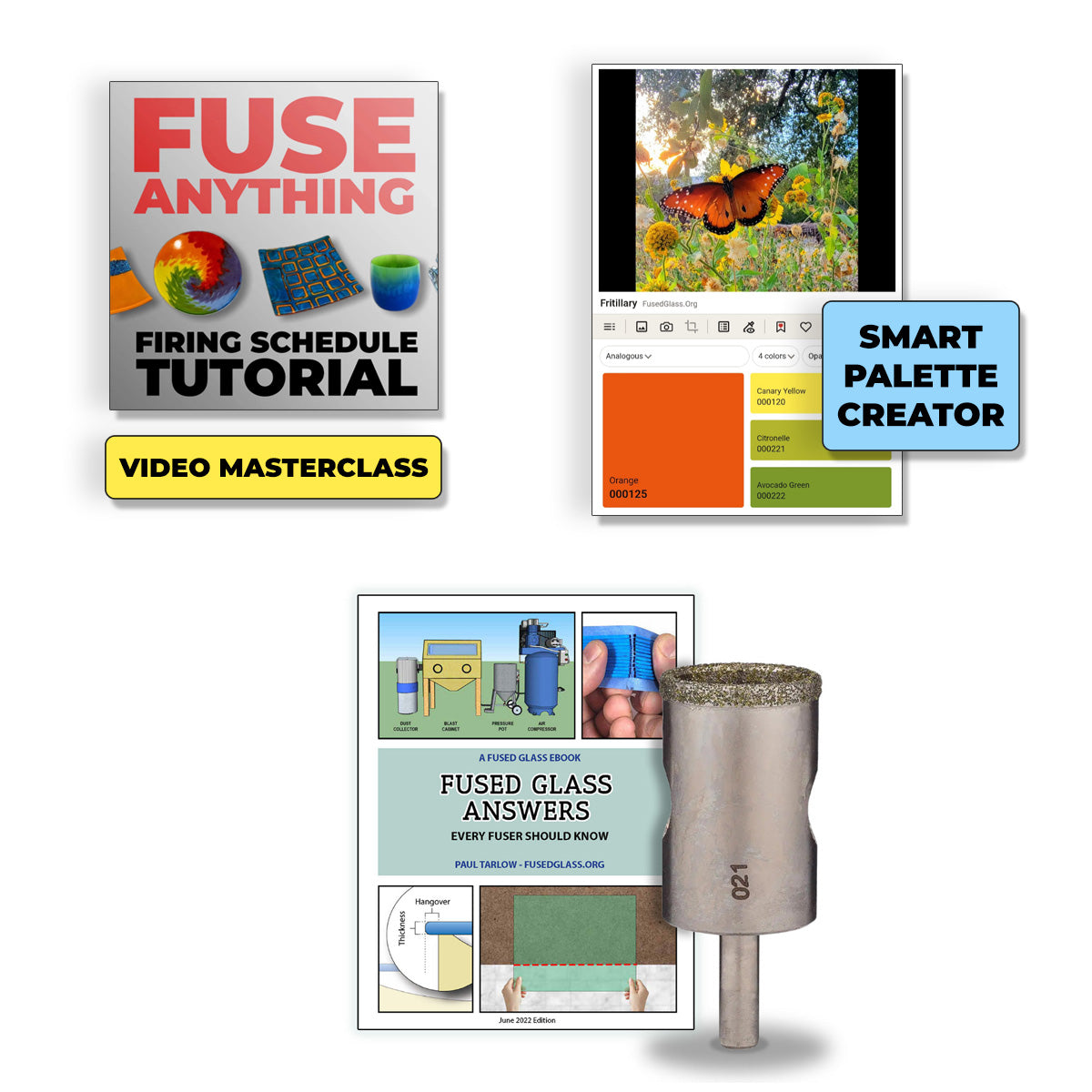 Knowledge Bundle - Fuse Anything Video, Smart Palette Creator, Fused Glass Answers