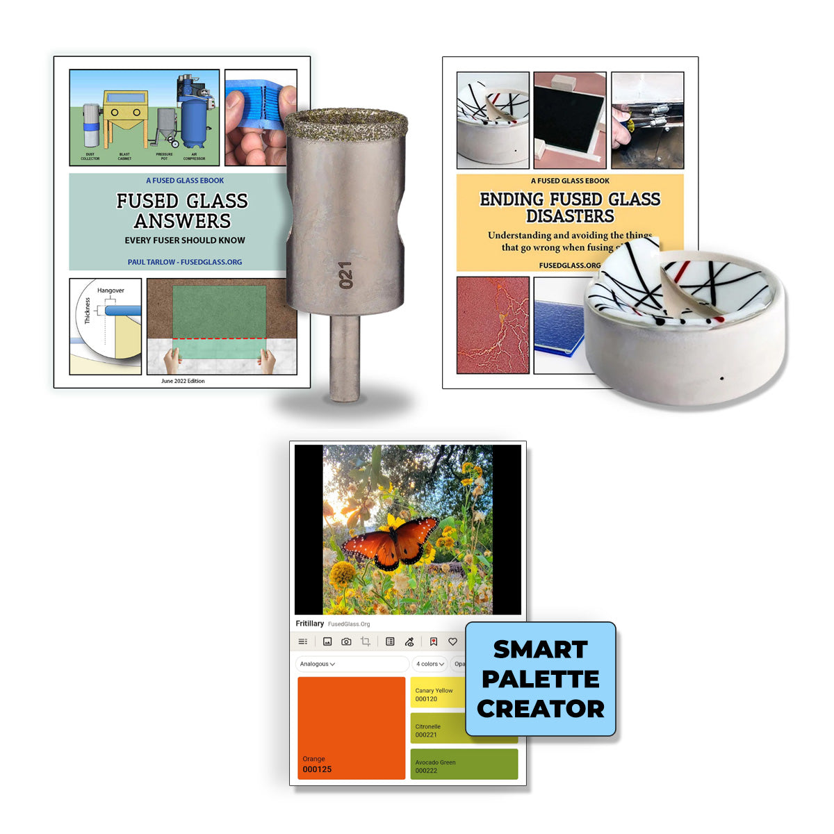 Knowledge Bundle: Fused Glass Answers, Ending Fused Glass Disasters, Smart Palette Creator