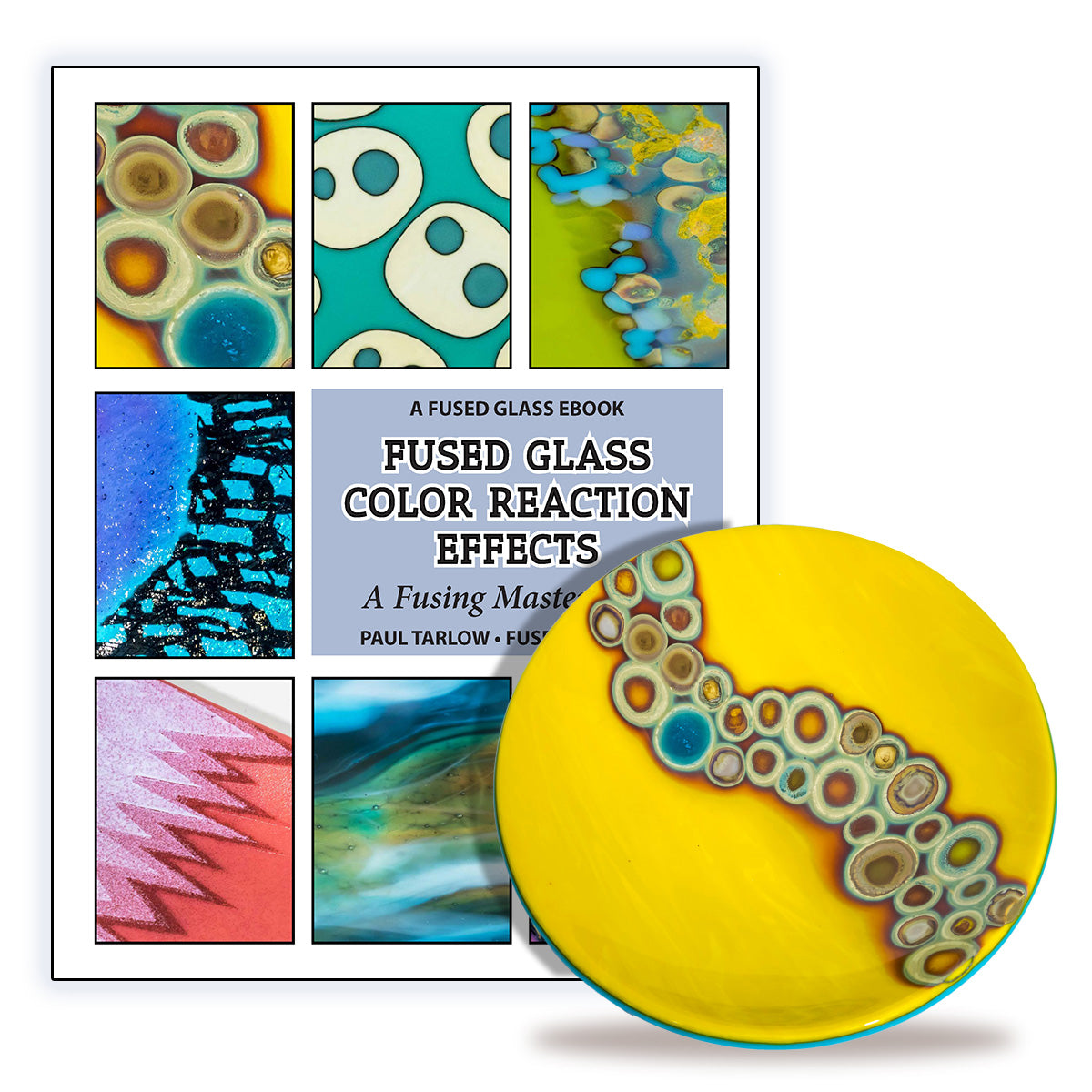 Fused store Glass Striped Plate in brilliant colors