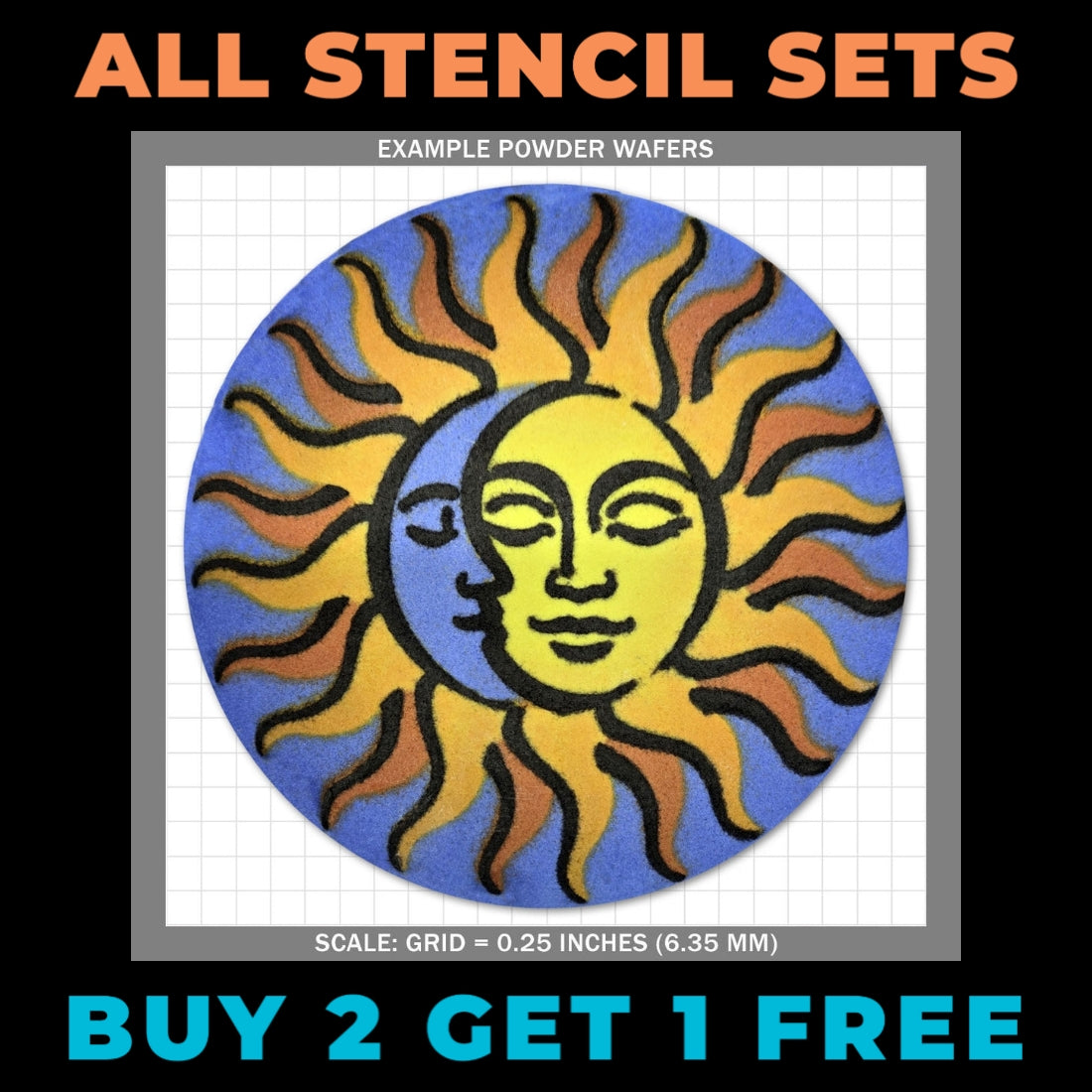 All stencil sets — buy two get one free
