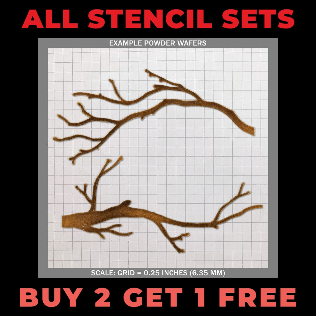 All stencil sets — buy two get one free